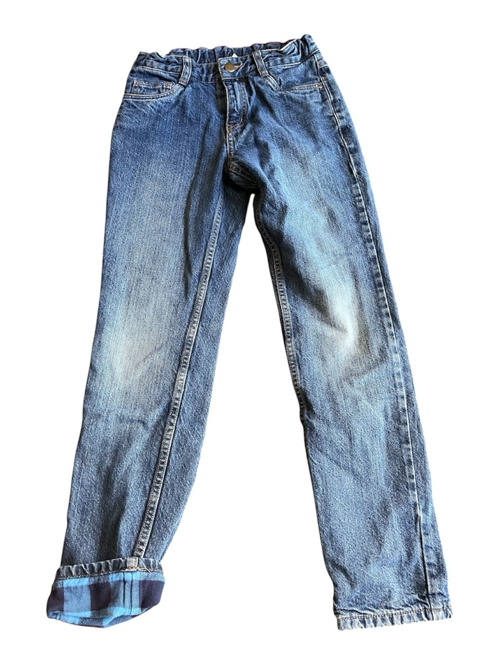 Hanna Andersson Lined Blue Jeans 140/10 Boys